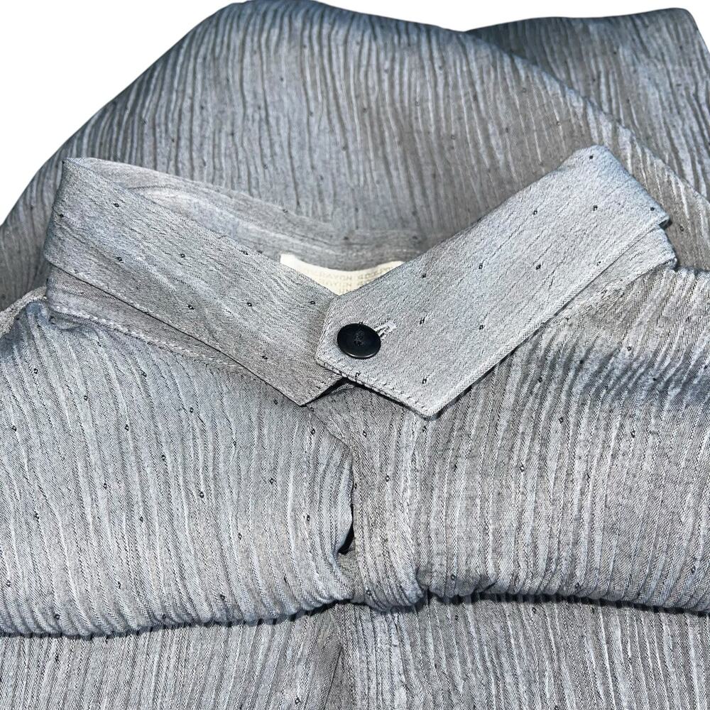 Elliott Gray Crinkle Button Up Shirt - Picture 11 of 11